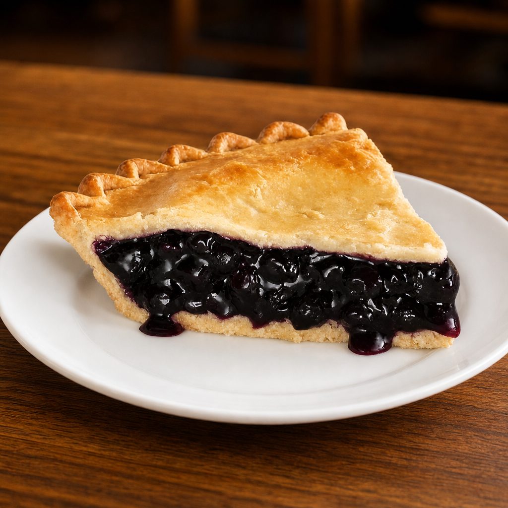 Blueberry pie - Slice.