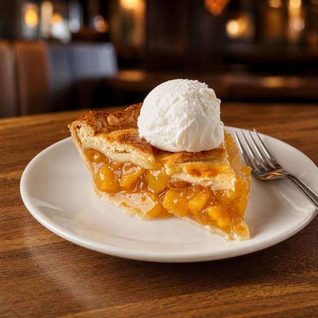Peach pie - Slice.