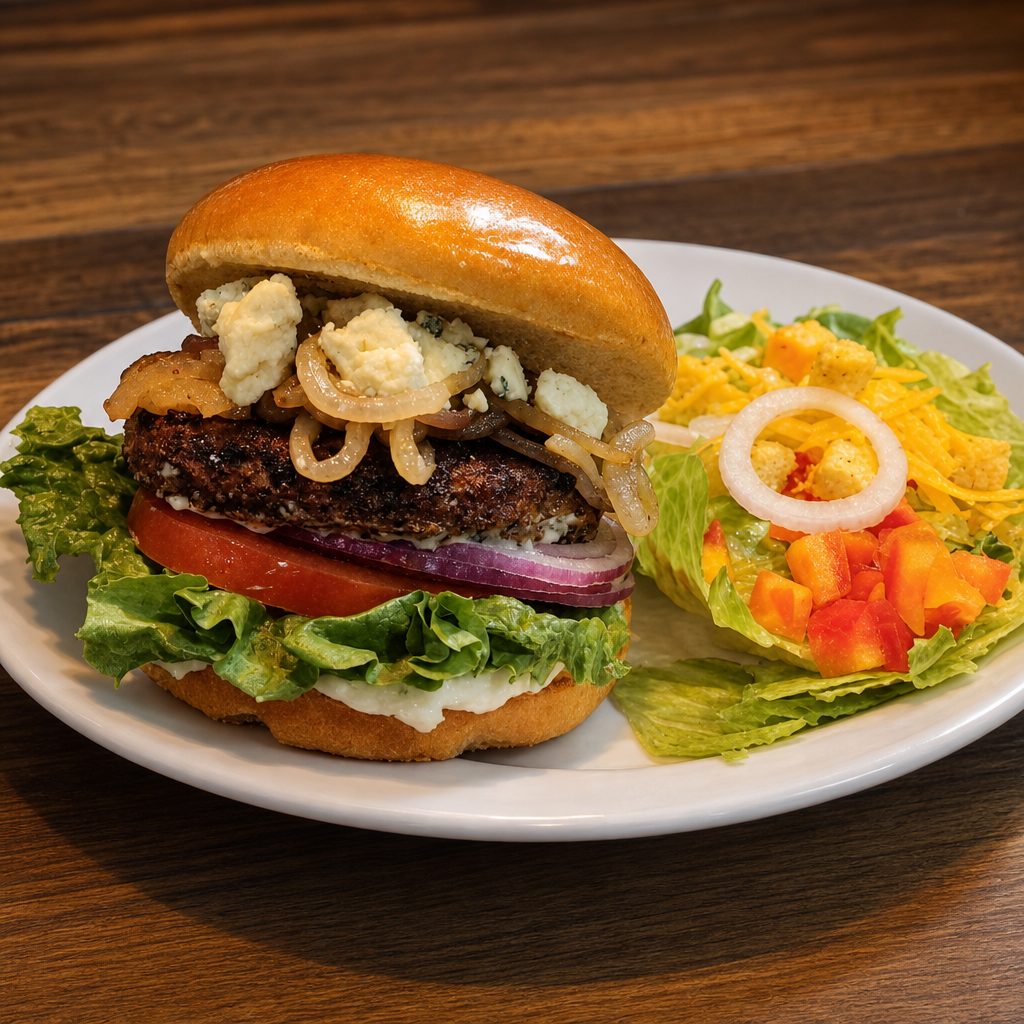 Bison burger.