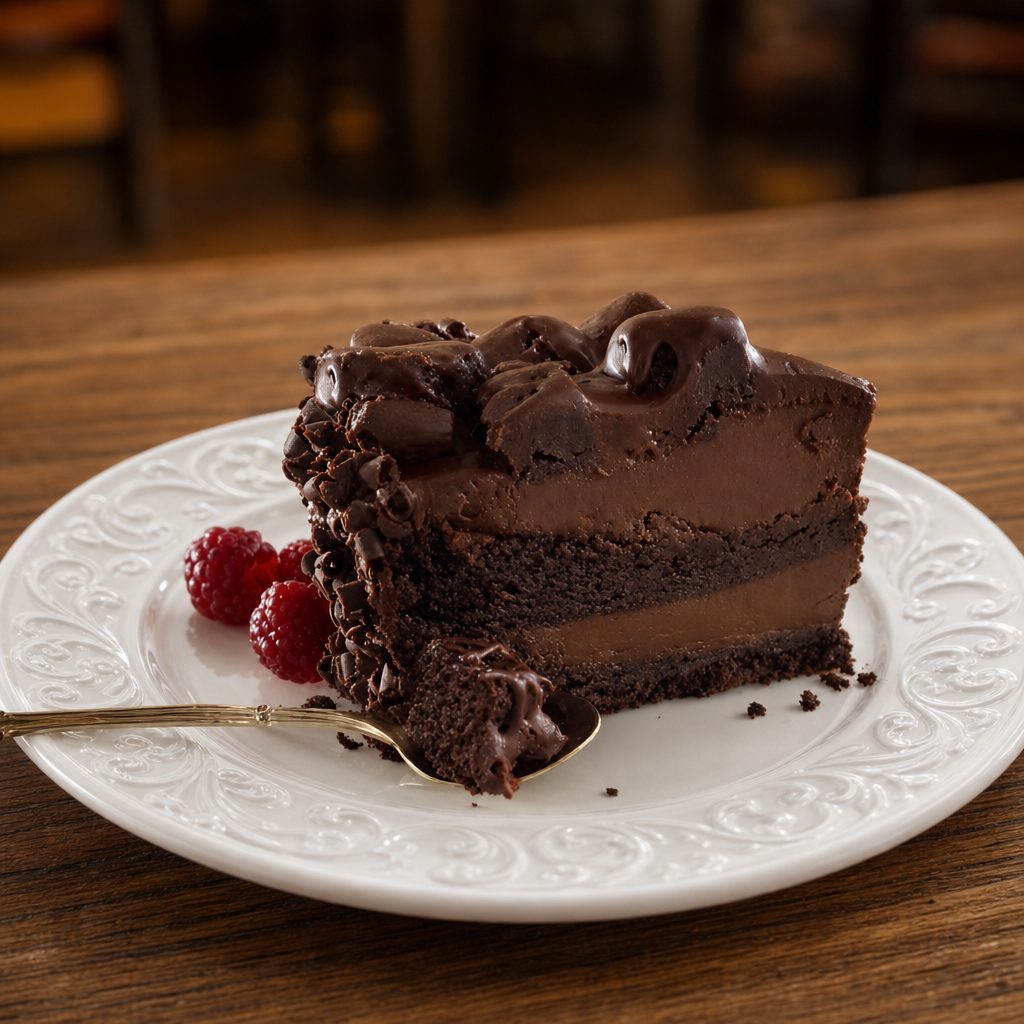 Chocolate cake - Slice.