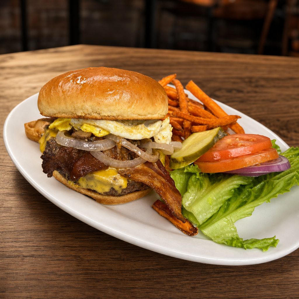 Barnyard burger.