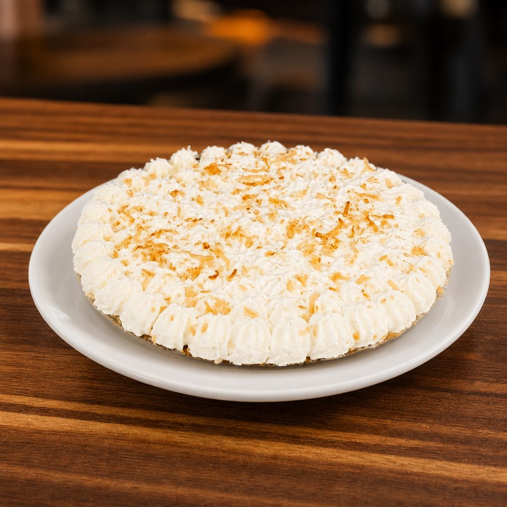 Coconut cream pie - Whole.