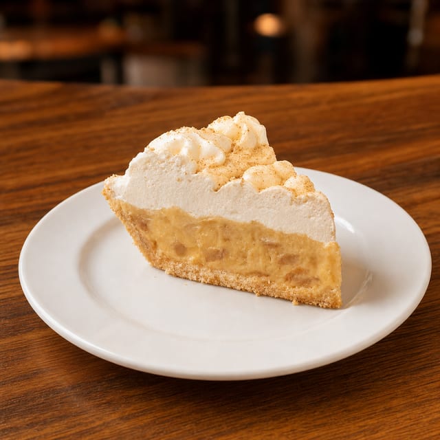 Banana cream pie - Slice.