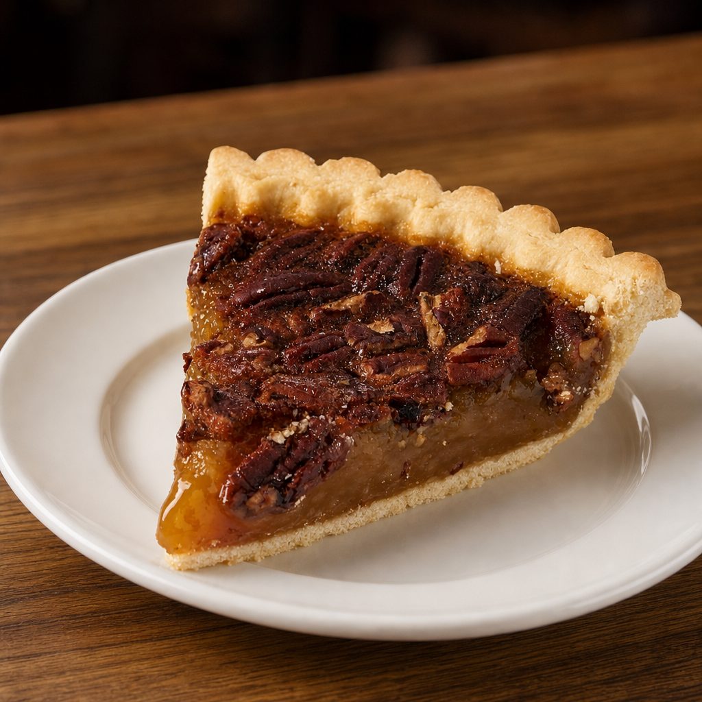Pecan pie - Slice.