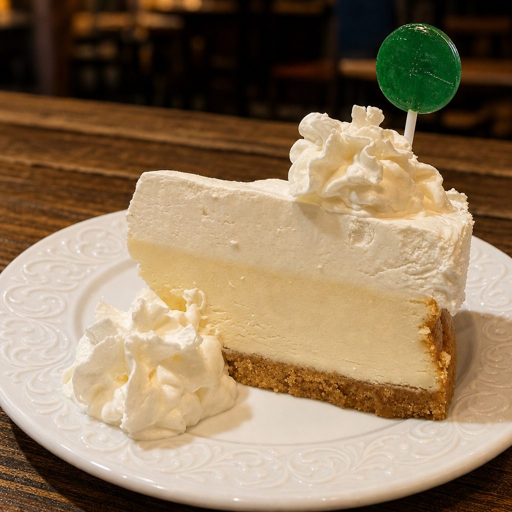 Keylime cheesecake.