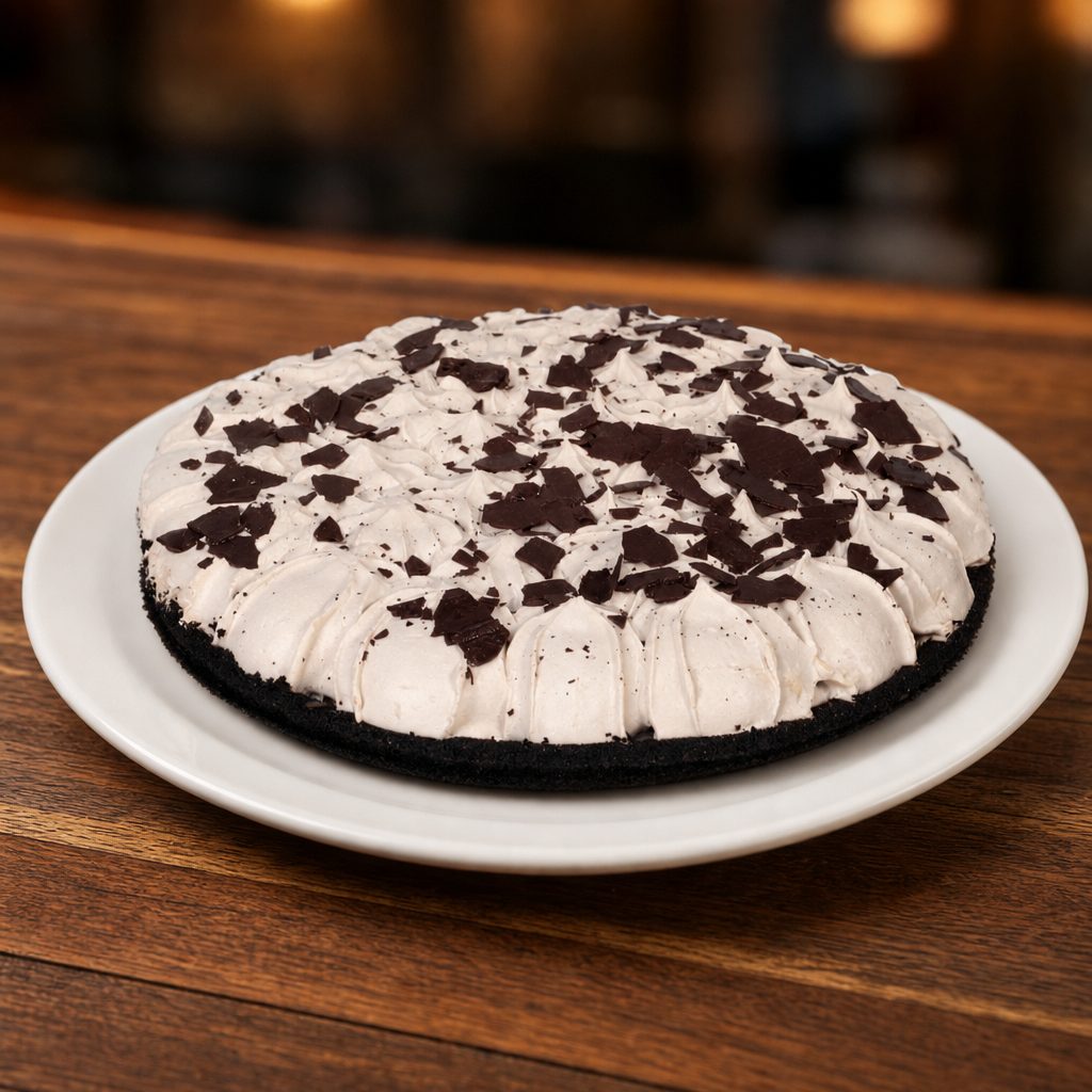 Chocolate mint pie - Whole.