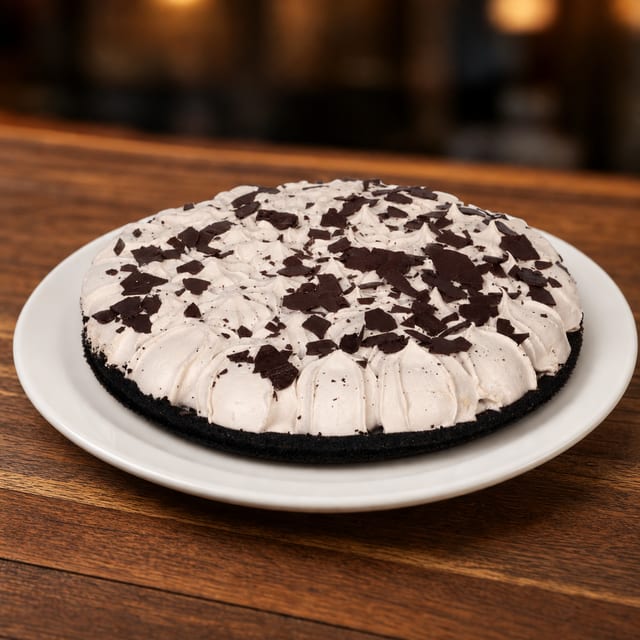 Chocolate mint pie - Whole.