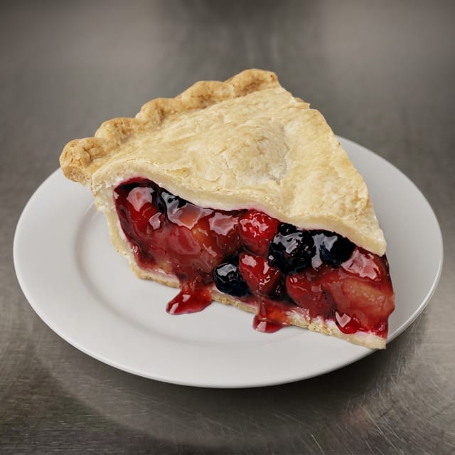 Fruit of the forest pie - Slice.
