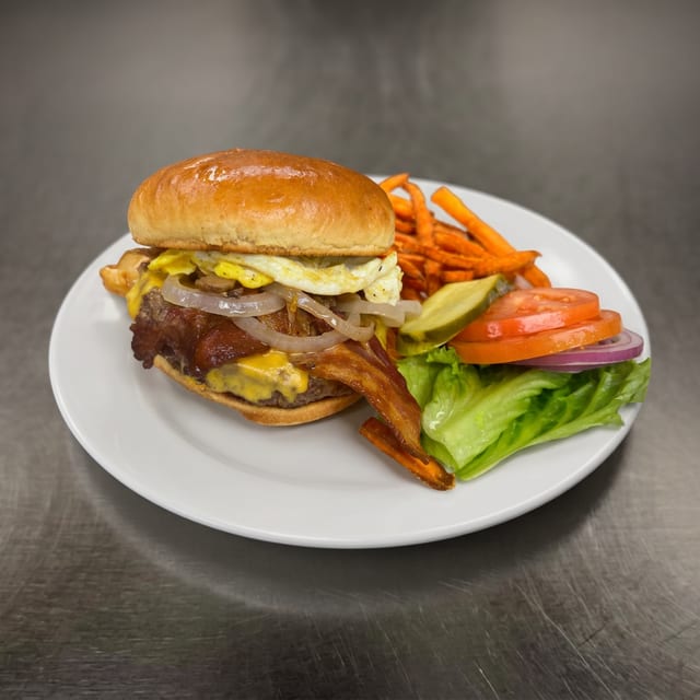 Barnyard burger.