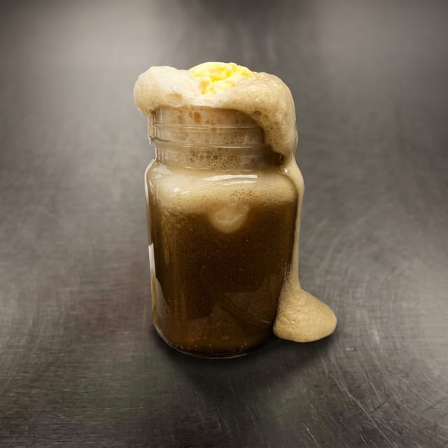 Root beer float.