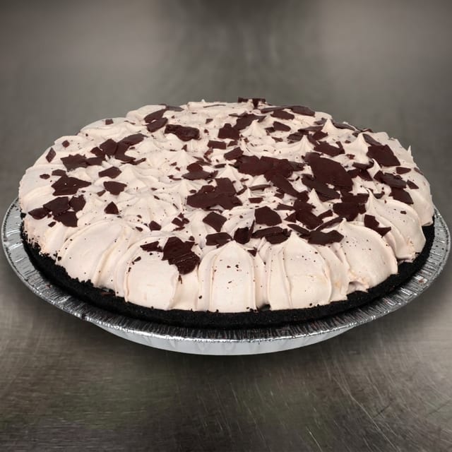 Chocolate mint pie - Whole.